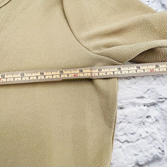 NOT FOR SALE LulaRoe Amelia Dress Women's Medium Tan/Black Colorblock Pockets - Picture 7 of 9